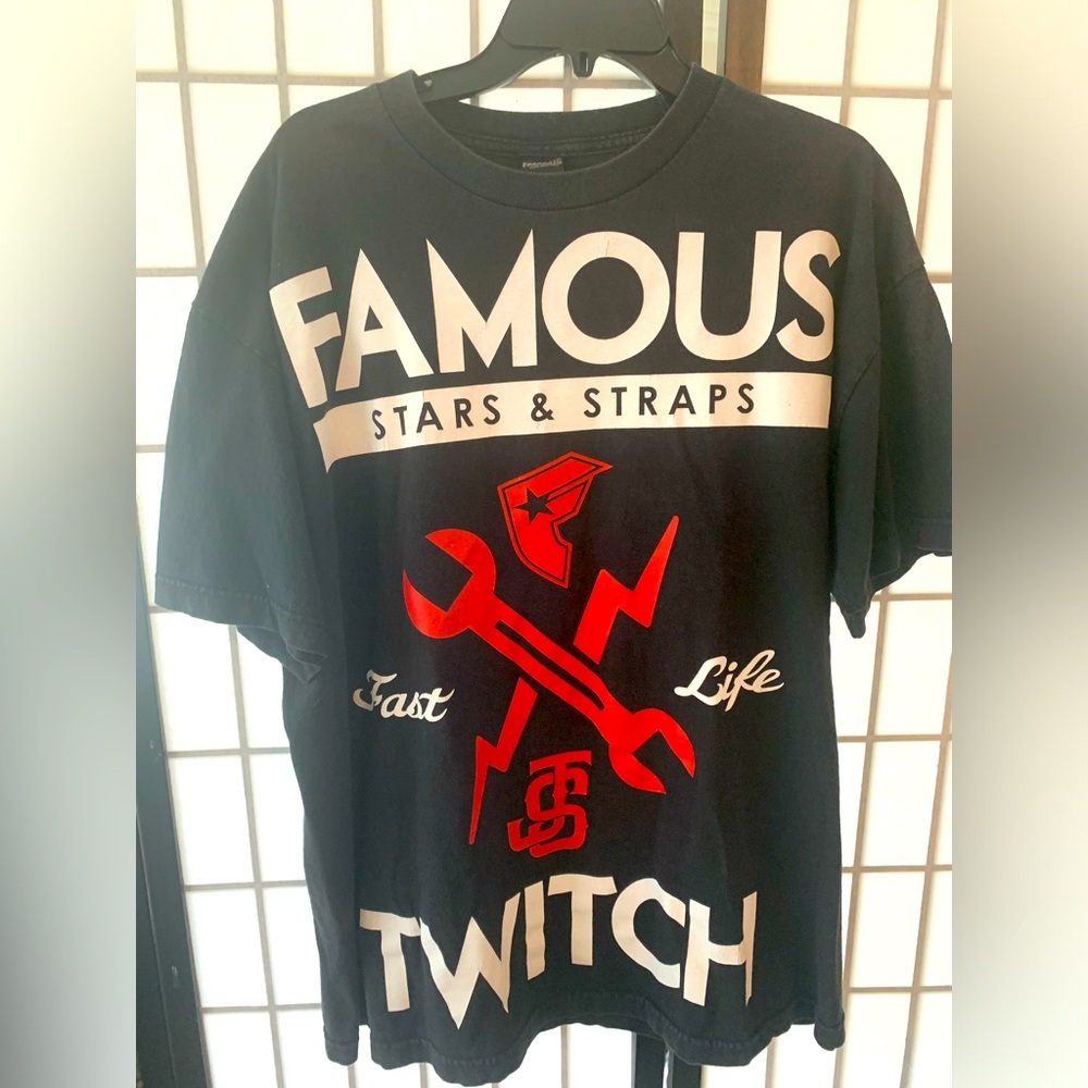 Famous Stars & Straps Black Graphic T-Shirt XL